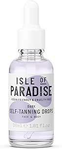 Isle of Paradise Gocce Autoabbronzanti, Vegano, Media, 30 ml, .